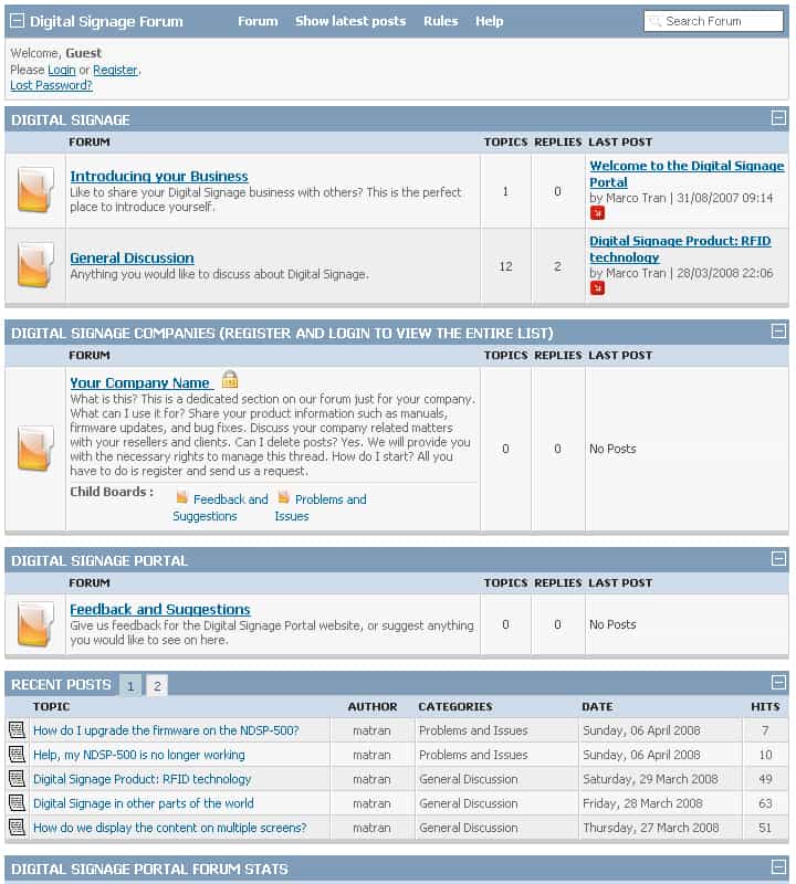 Digital Signage Portal Forum new look Digital Signage Blog