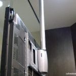 50 Plasma screen using ceiling pole