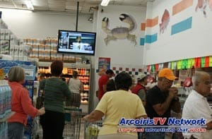 Digital Signage Supermarket in Miami Florida USA