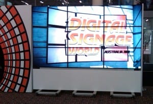 Digital Signage World video wall at entrance