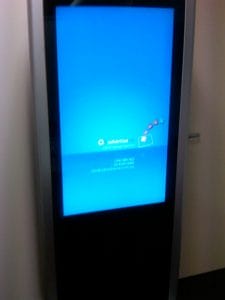 lcd stand - front view with advertise me desktop image 2