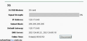 Vodafone 3G connected Vodafone 3G connected