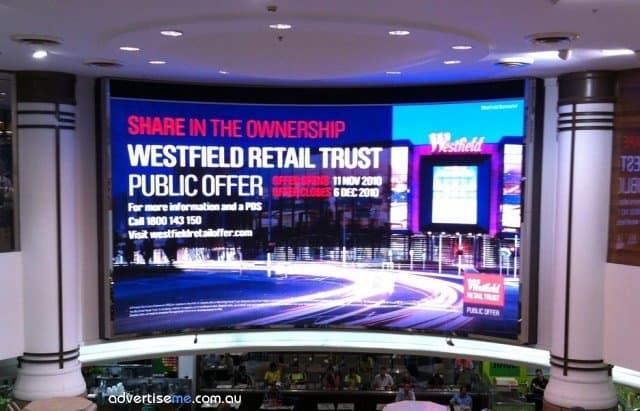 LED Screen Westfield Pitt Street Mall