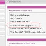 digital signage firmware update