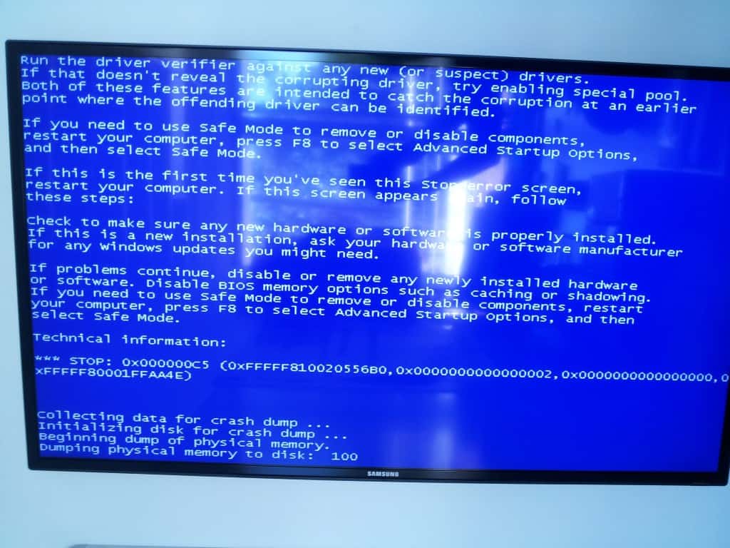 Blue Screen of Death