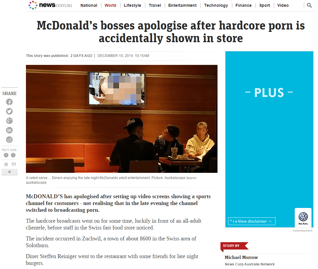 Don T Get Caught Out Mcdonald’s Bosses Apologise After Hardcore