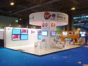 virgin media exhibition booth