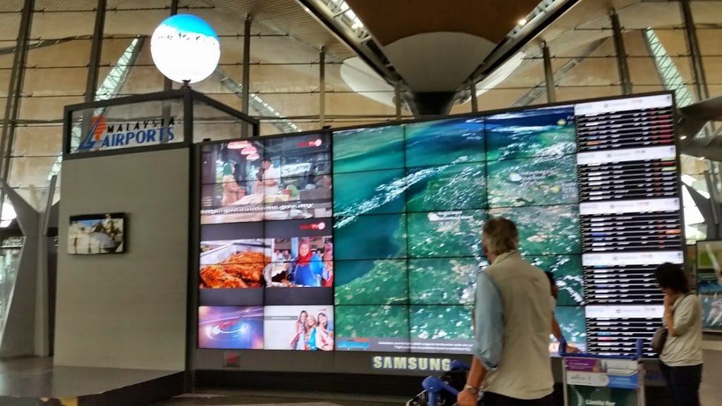 Digital Signage Malaysia Video Wall Airport