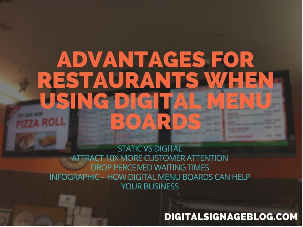 Advantages For Restaurants When Using Digital Menu Boards