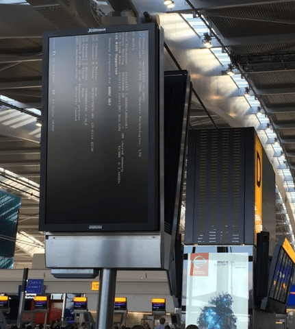 Digital Signage Fail - Lets Fly Away 3