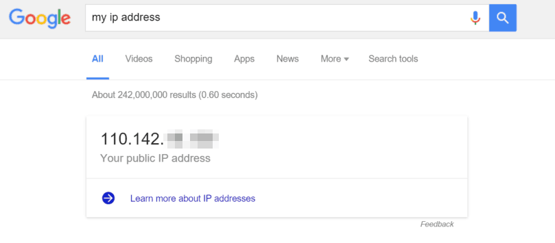 Google My IP Address