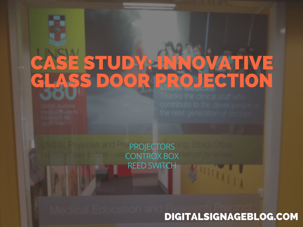 CASE STUDY- INNOVATIVE GLASS DOOR PROJECTION