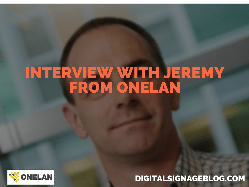 INTERVIEW WITH JEREMY FROM ONELAN