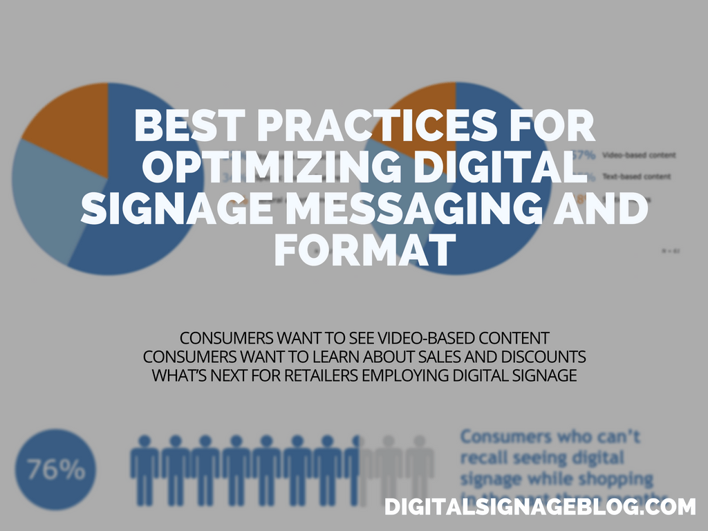 BEST PRACTICES FOR OPTIMIZING DIGITAL SIGNAGE MESSAGING AND FORMAT