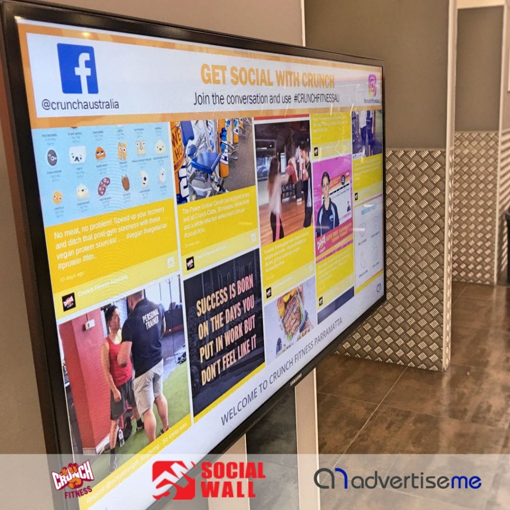 Crunch Parramatta Social Wall