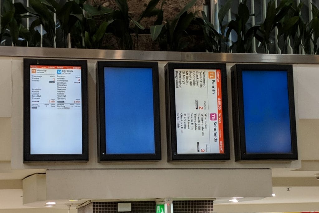 Digital Signage Blog - Fail Train Timetable