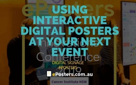 Digital Signage Blog - USING INTERACTIVE DIGITAL POSTERS AT YOUR NEXT EVENT