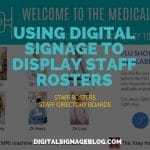 Digital Signage Blog - USING DIGITAL SIGNAGE TO DISPLAY STAFF ROSTERS