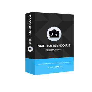 STAFF ROSTER MODULE FOR DIGITAL SIGNAGE