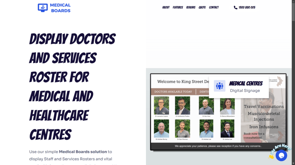 Medical Boards Digital Signage Solution for Medical and Healthcare Centres website